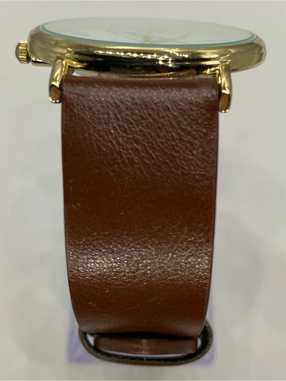 Men’s ^^^ Classic *** Tan  Leather Men's Watch /  Gold Case *** Quartz ^^^